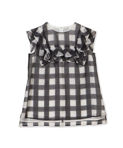 Rose Tiara / ローズティアラ シャツ・ブラウス | ビッグギンガムラッフルブラウス | 詳細18