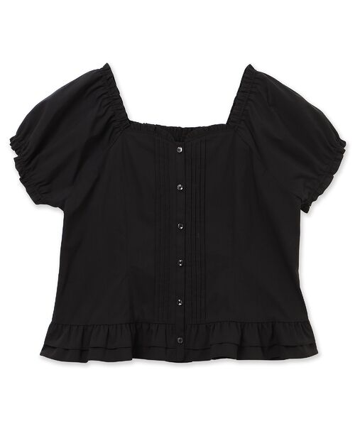 Rose Tiara / ローズティアラ シャツ・ブラウス | 【モデル美香着用】コルセット風ピンタックブラウス | 詳細15