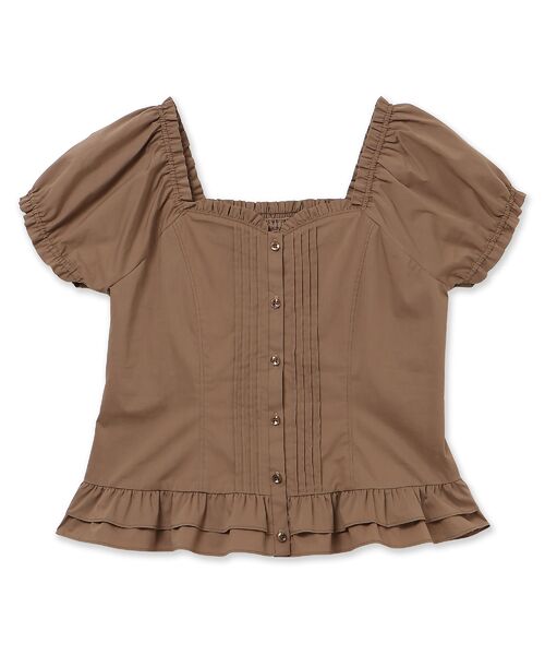 Rose Tiara / ローズティアラ シャツ・ブラウス | 【モデル美香着用】コルセット風ピンタックブラウス | 詳細17