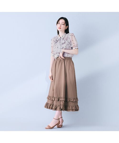 Rose Tiara / ローズティアラ シャツ・ブラウス | ハートプリントボウタイ付きブラウス | 詳細11