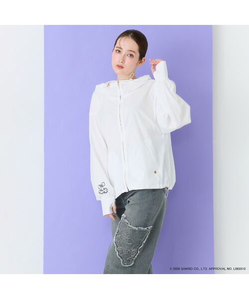 Rose Tiara / ローズティアラ パーカー | 【KUROMI】クロミ プリントラッシュガード素材パーカー | 詳細2