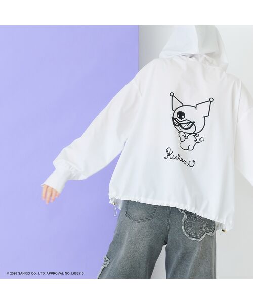 Rose Tiara / ローズティアラ パーカー | 【KUROMI】クロミ プリントラッシュガード素材パーカー | 詳細4