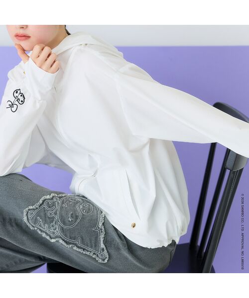 Rose Tiara / ローズティアラ パーカー | 【KUROMI】クロミ プリントラッシュガード素材パーカー | 詳細5