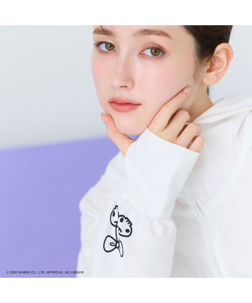 Rose Tiara / ローズティアラ パーカー | 【KUROMI】クロミ プリントラッシュガード素材パーカー | 詳細6
