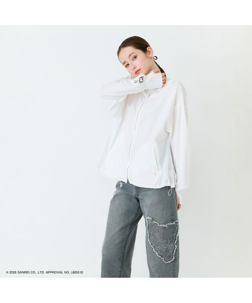 Rose Tiara / ローズティアラ パーカー | 【KUROMI】クロミ プリントラッシュガード素材パーカー | 詳細7