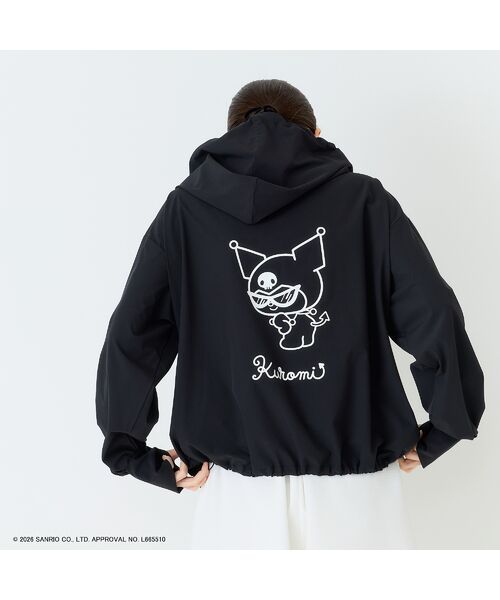 Rose Tiara / ローズティアラ パーカー | 【KUROMI】クロミ プリントラッシュガード素材パーカー | 詳細14