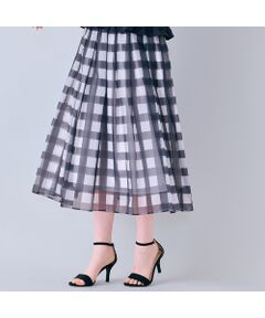 Rose Tiara / ローズティアラ ミニ・ひざ丈スカート | ビッグギンガムタックスカート