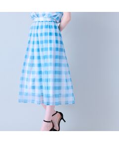 Rose Tiara / ローズティアラ ミニ・ひざ丈スカート | ビッグギンガムタックスカート