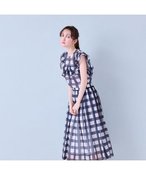 Rose Tiara / ローズティアラ ミニ・ひざ丈スカート | ビッグギンガムタックスカート | 詳細2