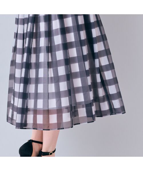 Rose Tiara / ローズティアラ ミニ・ひざ丈スカート | ビッグギンガムタックスカート | 詳細4