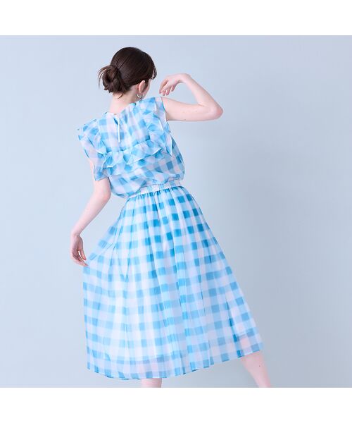 Rose Tiara / ローズティアラ ミニ・ひざ丈スカート | ビッグギンガムタックスカート | 詳細11