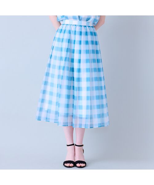 Rose Tiara / ローズティアラ ミニ・ひざ丈スカート | ビッグギンガムタックスカート | 詳細12