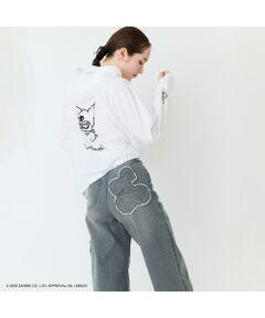 Rose Tiara / ローズティアラ デニムパンツ | 【KUROMI】クロミ 刺繍カーブデニム