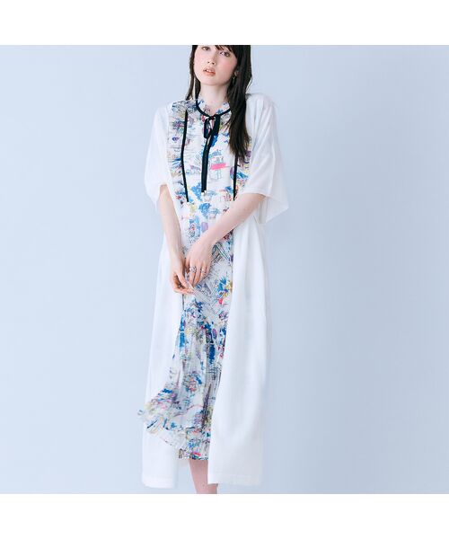 Rose Tiara / ローズティアラ カーディガン・ボレロ | 着流しロングカーディガン（オフ）
