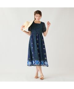 Rose Tiara / ローズティアラ ミニ丈・ひざ丈ワンピース | フラワープリントワンピース