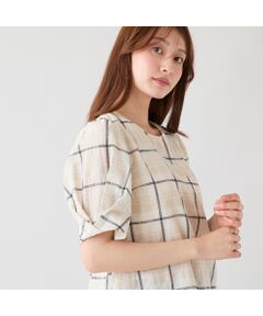 Rose Tiara / ローズティアラ シャツ・ブラウス | マドラスチェックシアーブラウス