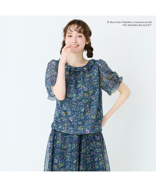 Rose Tiara / ローズティアラ シャツ・ブラウス | 【マクミラン・アリスコラボ】不思議の国のアリス ラッフルフリルブラウス | 詳細6