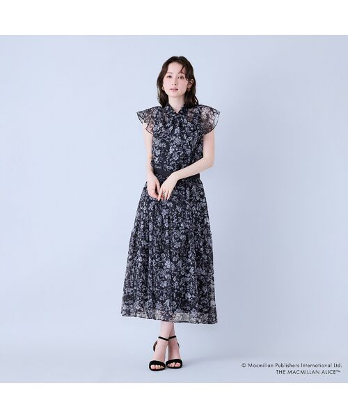 Rose Tiara / ローズティアラ ミニ・ひざ丈スカート | 【マクミラン・アリスコラボ】不思議の国のアリス 切替ギャザースカート | 詳細8