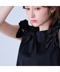 Rose Tiara / ローズティアラ カットソー | ショルダーリボン付きノースリーブカットソー