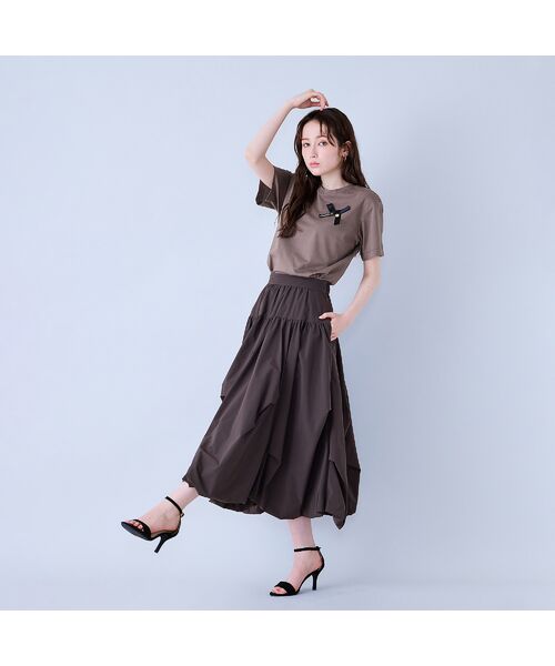 Rose Tiara / ローズティアラ カットソー | Audie a Musesロゴ入りリボンカットソー | 詳細5
