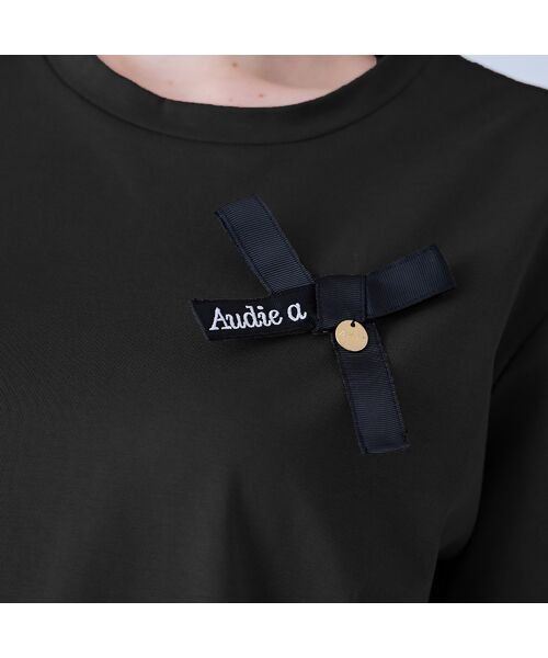 Rose Tiara / ローズティアラ カットソー | Audie a Musesロゴ入りリボンカットソー | 詳細12