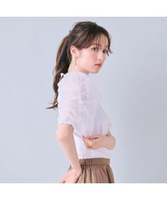 Rose Tiara / ローズティアラ カットソー | ボリュームシアースリーブカットソー