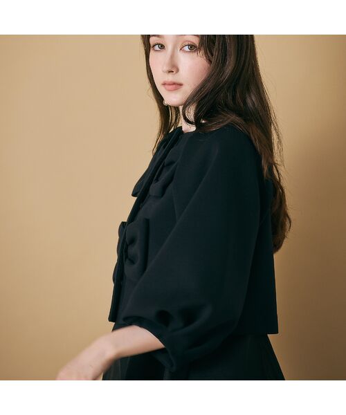 Rose Tiara / ローズティアラ ノーカラージャケット | 【M-StyleLuxeコラボ】【人気のため追加】フロントダブルリボンブラウス | 詳細2