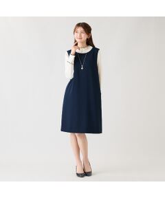 Rose Tiara / ローズティアラ ミニ丈・ひざ丈ワンピース | 【セットアップ対応】【接触冷感/シワになりにくい】バックリボンジャンドレ