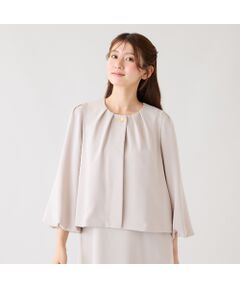 Rose Tiara / ローズティアラ ノーカラージャケット | 【セットアップ対応】【接触冷感/シワになりにくい】バックタックジャケット