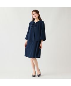 Rose Tiara / ローズティアラ ノーカラージャケット | 【セットアップ対応】【接触冷感/シワになりにくい】バックタックジャケット