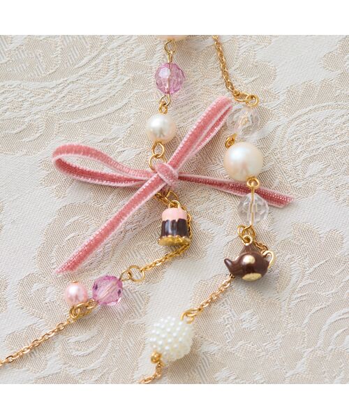 Rose Tiara / ローズティアラ ネックレス・ペンダント・チョーカー | ベロアリボンティタイムネックレス | 詳細1