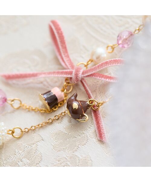 Rose Tiara / ローズティアラ ネックレス・ペンダント・チョーカー | ベロアリボンティタイムネックレス | 詳細2