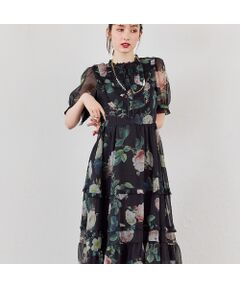 Rose Tiara / ローズティアラ ミニ丈・ひざ丈ワンピース | フローラルプリントワンピース