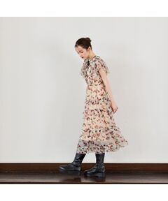 Rose Tiara / ローズティアラ ミニ丈・ひざ丈ワンピース | ロゴチェリープリントワンピース