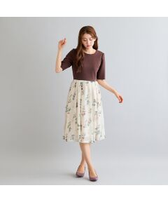 Rose Tiara / ローズティアラ ミニ丈・ひざ丈ワンピース | フラワードッキングワンピース