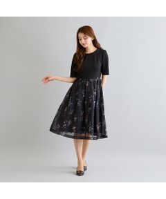 Rose Tiara / ローズティアラ ミニ丈・ひざ丈ワンピース | フラワードッキングワンピース