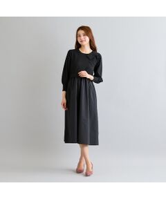 Rose Tiara / ローズティアラ ミニ丈・ひざ丈ワンピース | ニットドッキングワンピース