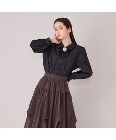 Rose Tiara / ローズティアラ シャツ・ブラウス | ダブルカラーコサージュ付きブラウス