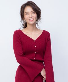 Rouge vif la cle / ルージュ・ヴィフ ラクレ カーディガン・ボレロ | リブカーデプルオーバー