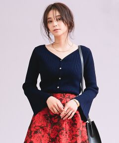 Rouge vif la cle / ルージュ・ヴィフ ラクレ カーディガン・ボレロ | リブカーデプルオーバー