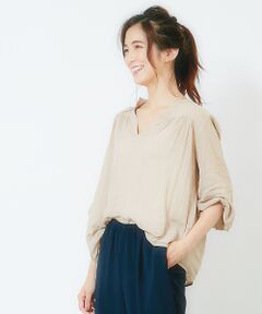 Rouge vif la cle / ルージュ・ヴィフ ラクレ シャツ・ブラウス | シフォンギャザーブラウス