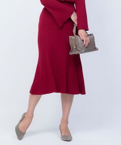 Rouge vif la cle / ルージュ・ヴィフ ラクレ ミニ・ひざ丈スカート | リブニットスカート