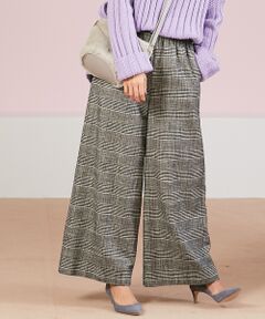 Rouge vif la cle / ルージュ・ヴィフ ラクレ パンツ | チェックワイドパンツ【予約】