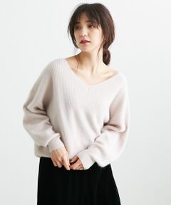 Rouge vif la cle / ルージュ・ヴィフ ラクレ ニット・セーター | ウールラクーン片畦プルオーバー【予約】