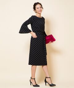 Rouge vif la cle / ルージュ・ヴィフ ラクレ ワンピース | フレアスリーブドットワンピース【予約】