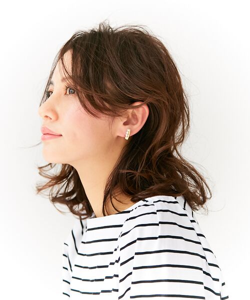 Rouge vif la cle / ルージュ・ヴィフ ラクレ ピアス・イヤリング | Caline Paris Iラインパールピアス | 詳細4