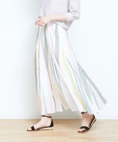 Rouge vif la cle / ルージュ・ヴィフ ラクレ ロング・マキシ丈スカート | ne Quittez pas マルチカラーロングスカート