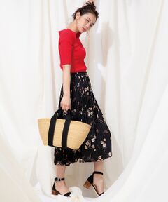 Rouge vif la cle / ルージュ・ヴィフ ラクレ ニット・セーター | ランダムリブ袖フリルニット