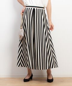 Rouge vif la cle / ルージュ・ヴィフ ラクレ ロング・マキシ丈スカート | 【店舗限定】ストライプロングタックスカート