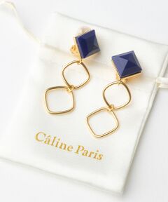 Caline Paris vintageダブルイヤリング